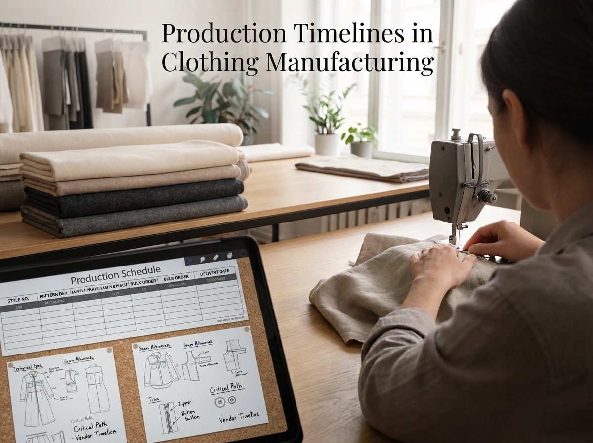 Production Timelines in Clothing Manufacturing (Realistic Guide)